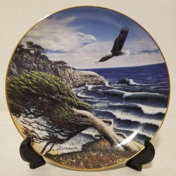 3/$25 The Danbury Mint- Spirits of The Wild "Eagle Cove" Plate #A6740 - Picture 1 of 4